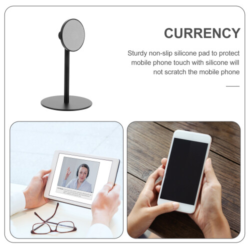Suporte universal para celular, veicular, de mesa, em silicone e liga de alumínio. 2