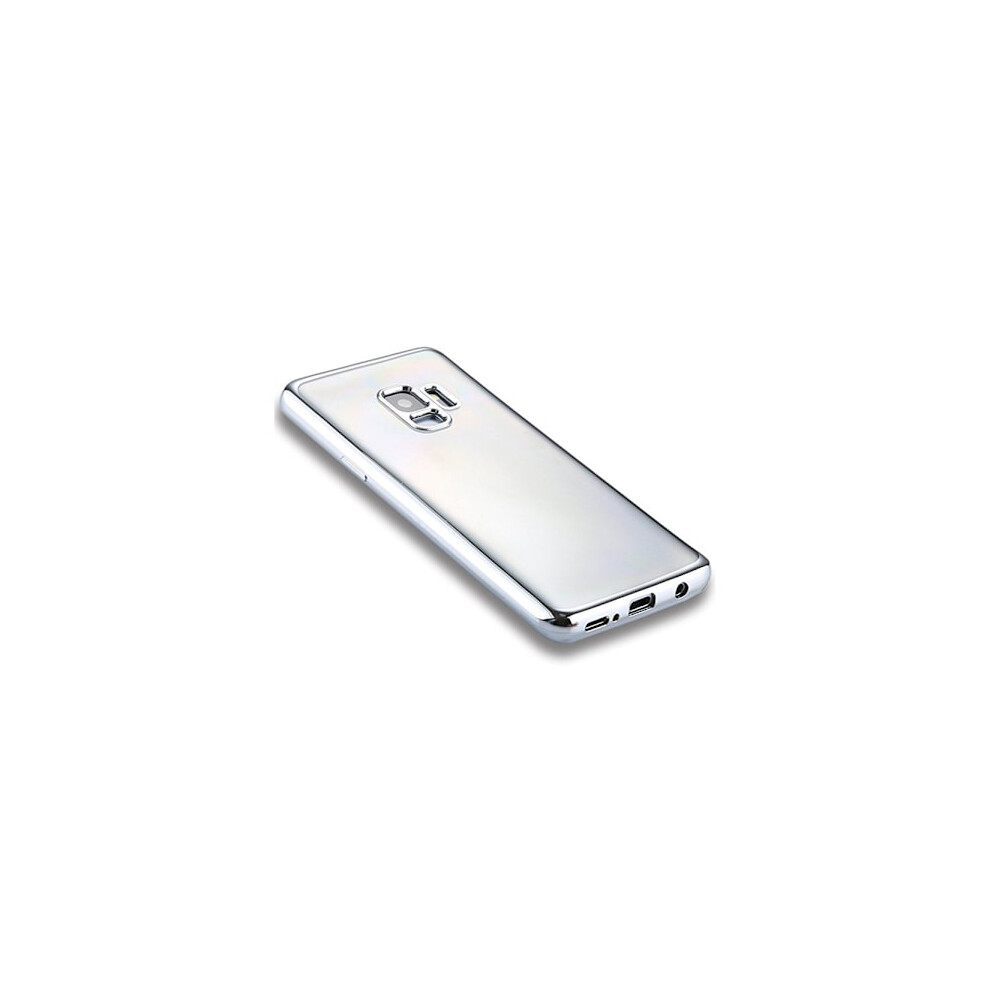 Effective Soft Silicone Case For Compatible With Samsung Galaxy S9 Silver 9164030637887
