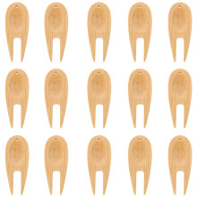 Guangmc Bamboo Golf Divot Fork Repair Tool Fairway Trimmer Accessory
