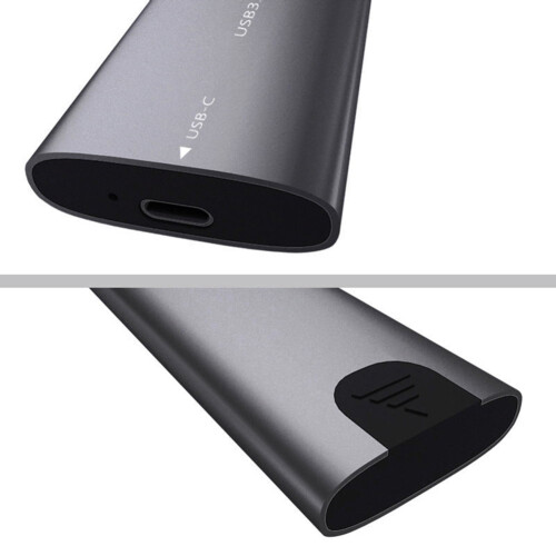 jixopn M.2NGFF/MVMe SSD σε USB3.1 Εξωτερική θήκη SSD M.2Key SSD Box (CCA γκρι) 2