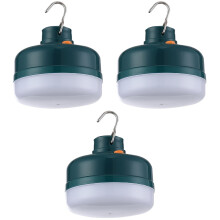 3 buc Lampă de camping reîncărcabilă 50W Lampă LED pentru exterior, drumeții, cort, lumină pentru exterior
