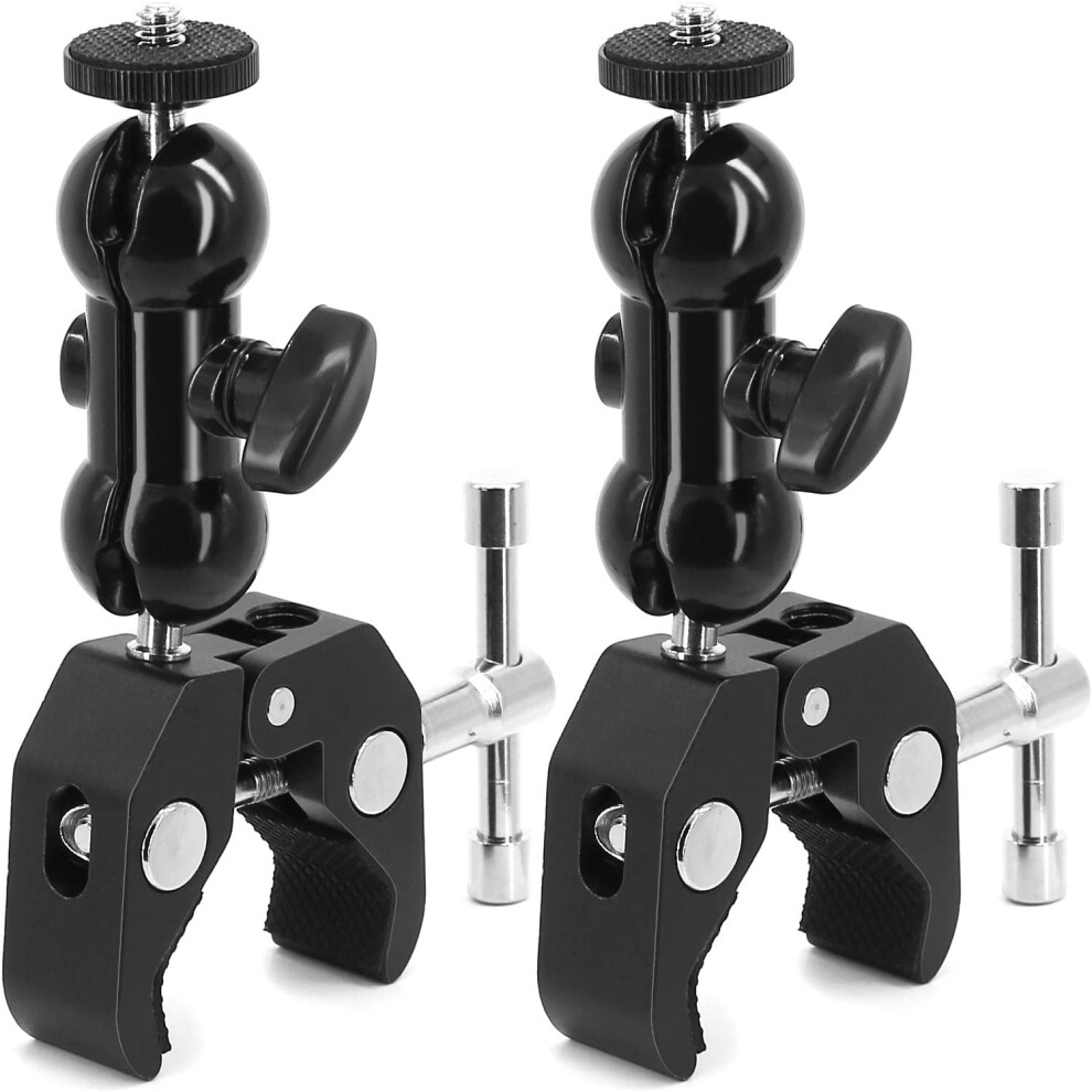 2Pack Camera Clamp Mount Monitor Mount Bracket Double Ballhead Ball Arm With Super Clamp Compatible With Ronin M Ronin 9164030636484