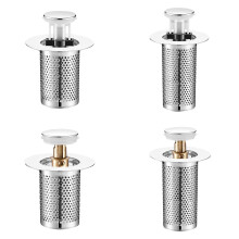 Bathroom Drain Plug Brass Universal Stopper Proof Core Filter With Hair *4PCS