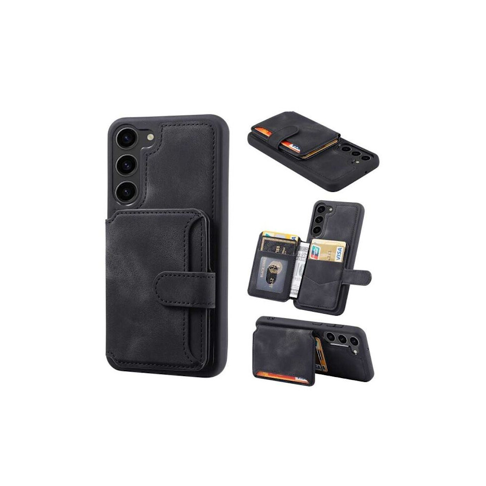 Compatible With Samsung S23 Plus Stã¶Ttã¥Ligt Premium Skal Rfid 7-Fack Solid V6 Nordcell Svart 9164030637580