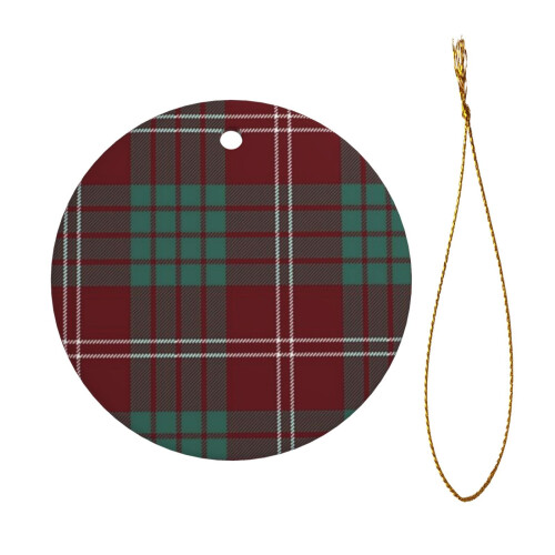 Χριστουγεννιάτικο κρεμαστό στολίδι Clan Crawford Tartan για το χριστουγεννιάτικο δέντρο - 1
