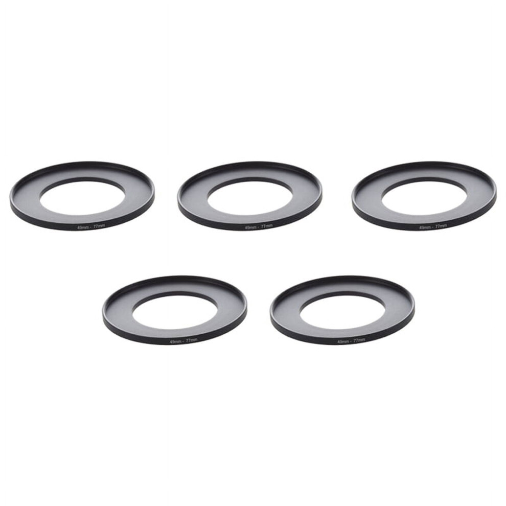 5X Camera Lens Filter Step Up Ring 49Mm-77Mm Adapter Black 9164030779839