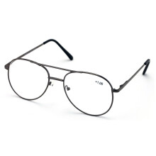 Óculos de leitura estilo aviador em metal - Lentes em formato de gota com dobradiça de mola
