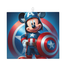 Πατάκι στεγνώματος πιάτων Mickey Mouse για πάγκο κουζίνας, πατάκι πιάτων από