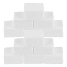 Bandeja de plástico vacía con rejilla para pintura de acuarela, para manualidades y otros materiales de arte, color blanco, 24 piezas.