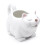 Ceramic Gravy Boat, 23oz Cute Cat Sauce Jug with Smooth Handle 1