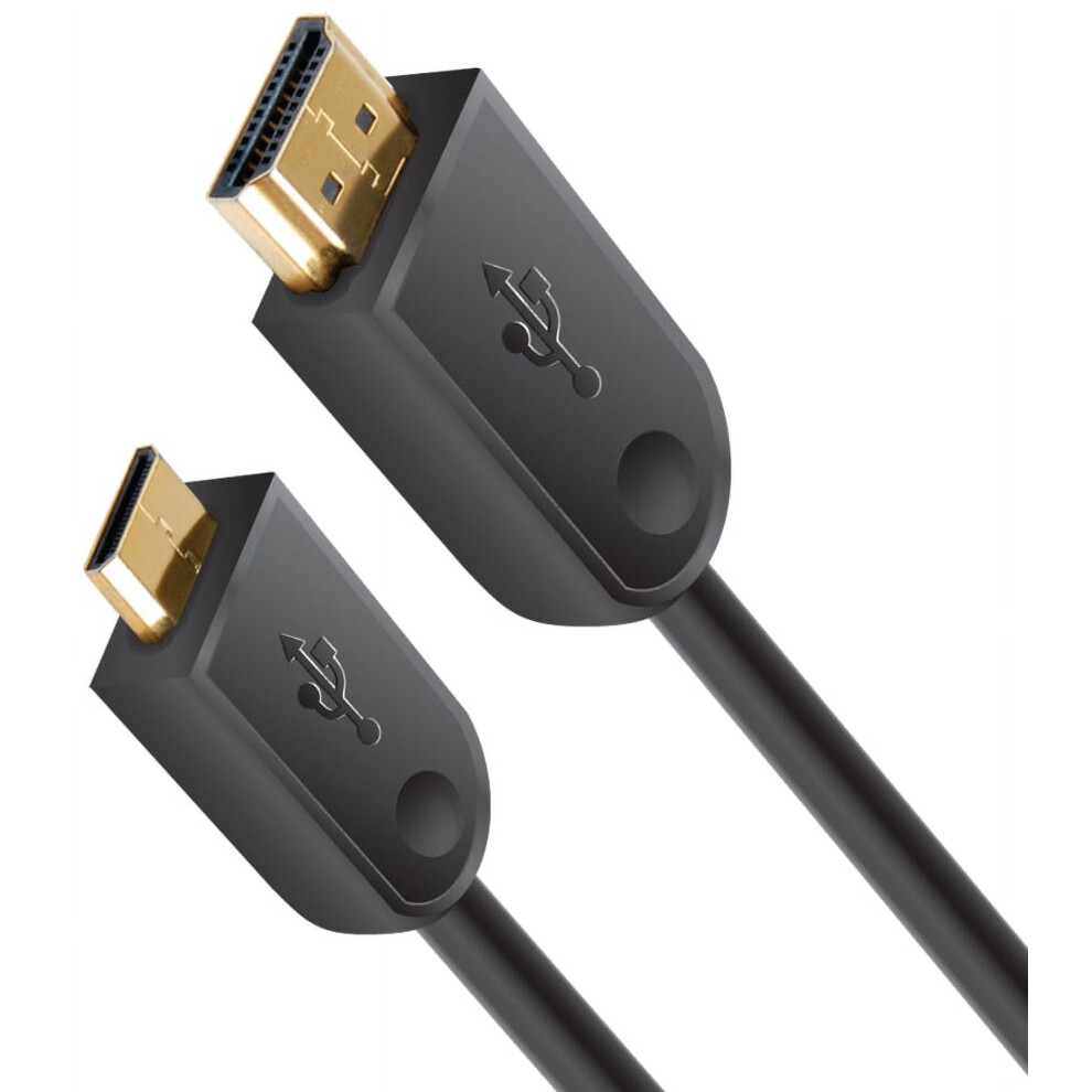 Hdmi To Micro-Hdmi (D) Audio/Video Cable (6 Ft/1.8M) Gold 9164030938991