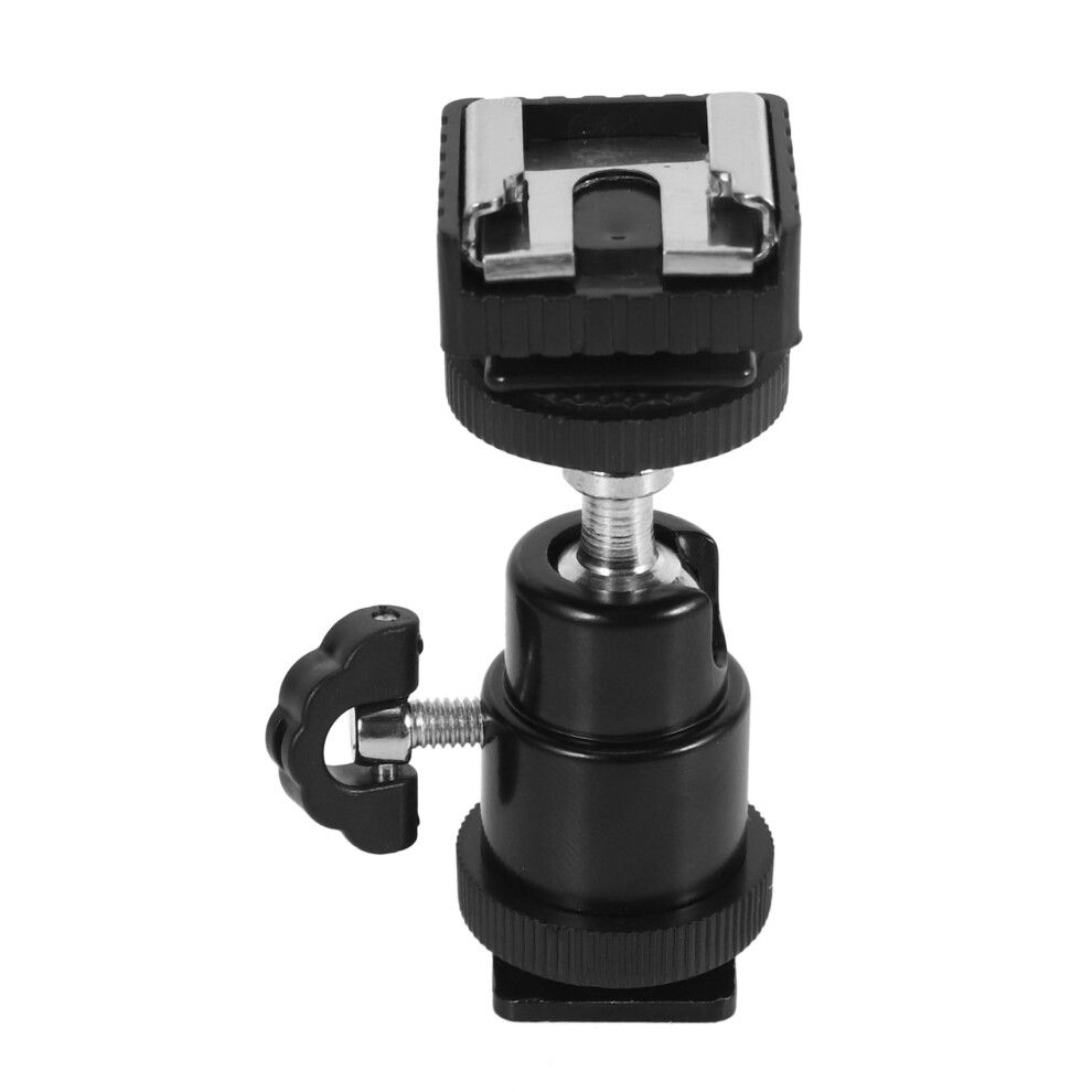 Lcd Monitor Adapter With Hot Shoe Cold Shoe Base With 1/4 Inch Female Hole 9164030938632