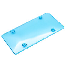 ZENMELE Clear License Plate Cover Frame 2Pcs All Weather Novelty/License Plate Bubble Fits Any Standard Us Plates Front And Back License Plates