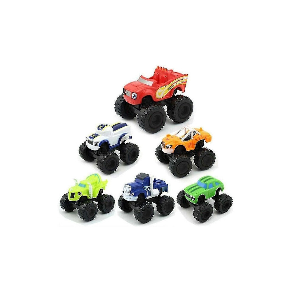 6 pcs Blaze and the Monster Machines Toys, Cars Race Cars Trucks Children's Toy