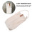 3 Pc Portable Paper Tissue Box Canvas Tote Hanging White 3
