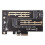 jixopn Πρόσθετες Κάρτες PCIE σε M2/M.2 Προσαρμογέας NVME/M2PCIE Κάρτα SSD M2 σε SATA PCI-E Διπλές 2