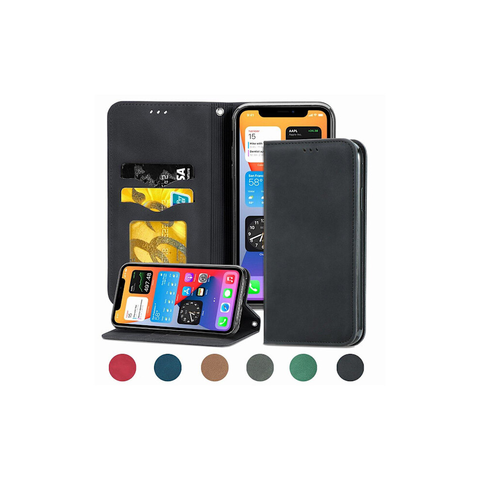 Compatible With Iphone 12 - Wallet Case (Floveme) Black 9164030087064