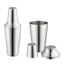 Roestvrijstalen cocktailshaker, mixer, drank, barman, martini-gereedschap, bar