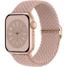 Gevlochten Solo Loop, compatibel met Apple Watch Band 38mm.