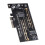 jixopn Πρόσθετες Κάρτες PCIE σε M2/M.2 Προσαρμογέας NVME/M2PCIE Κάρτα SSD M2 σε SATA PCI-E Διπλές 7