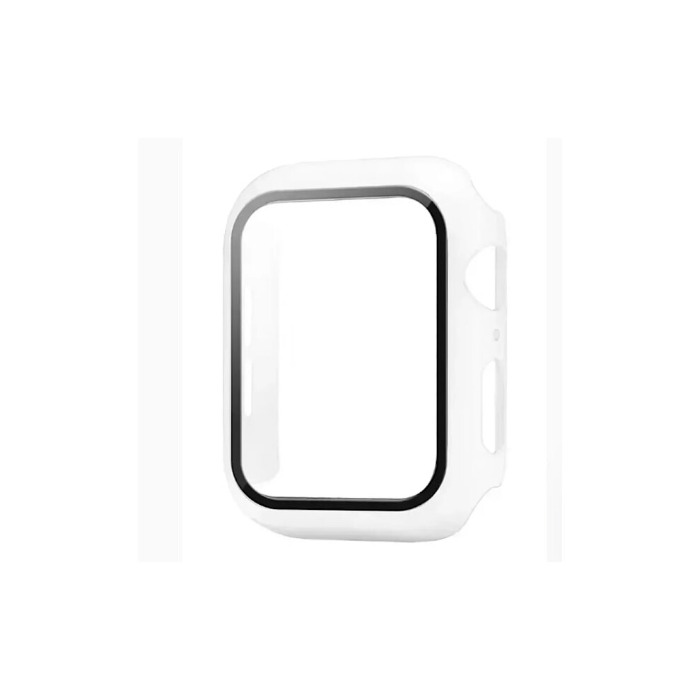 Tempered Glass + Case For Compatible With Apple Watch 10 42Mm 46Mm, Matte Hard Pc Bumper With Screen Protector, Iwatch Series 10 Bracelet White 9164030087224