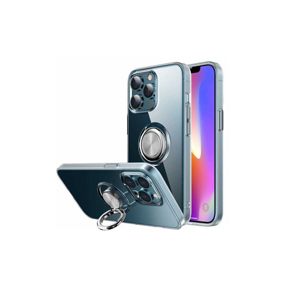Compatible With Iphone 15 Pro Max Shockproof Case With Ring Holder Fresh Transparent 9164030087132