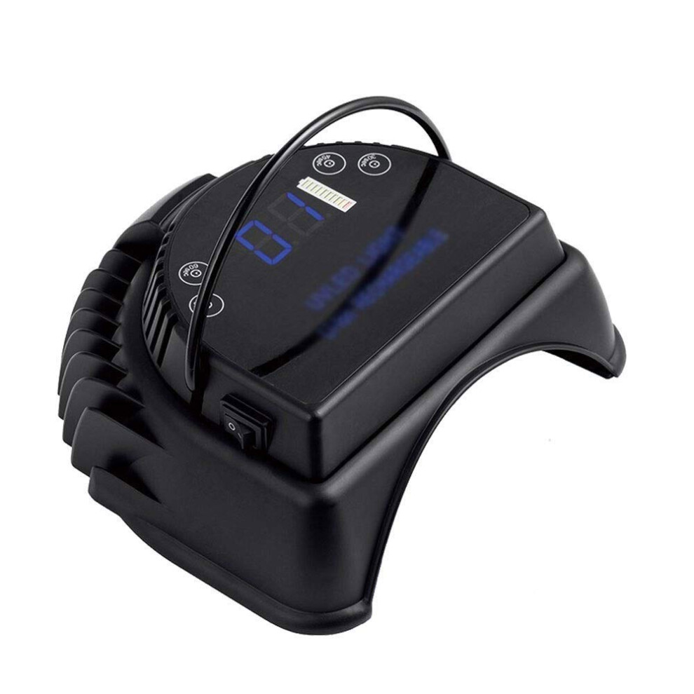 Rechargeable Cordless Gel Nail Lamp with Dual Wavelength LEDs and Smart Sensor for Manicures