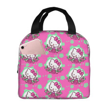 Hello Kitty Tragbare, isolierte Lunchtasche aus Aluminiumfolie, wasserdicht und dickwandig, geeignet für Büro, Picknick, Strand und Reisen