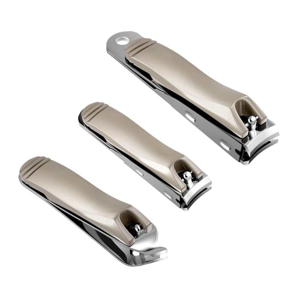 3pcs Stainless Steel Toenail Clippers Fingernail Clippers Finger Nail Clip Set