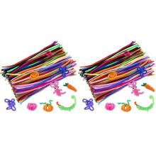 400 Pcs Random Colors Pipe Cleaners Chenille Stem 6mmx12 Inch for DIY Art Crafts Decorations