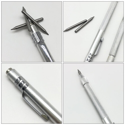 Lot de 4 stylos à graver multifonctionnels 2