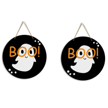 Decorazioni di Halloween, decorazioni per interni di Halloween, decorazioni per porte e pareti di Halloween, decorazioni rotonde con logo per la casa
