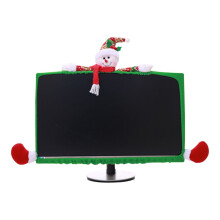 Sonderangebot! 1er-Packung Weihnachts-Monitor-Schutzhülle, elastische TV-/Laptop-Hülle für die Weihnachtsdekoration im Homeoffice – kompatibel