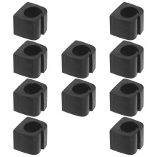 Lot de 10 protections en caoutchouc anti-collision pour bouteilles d'extincteur, en plastique.
