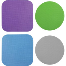 Changmaius 4er-Set Glasöffner-Greifer, Gummi-Glasgreifer, multifunktionaler Glasöffner für Senioren mit schwachen Händen, Untersetzer (Blau, Lila)