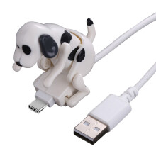 CIYISON Zábavný kabel pro nabíječku telefonu Touch Dog pro rychlé nabíjení typu C s USB-C a dotykovým spínačem pro mobilní psa