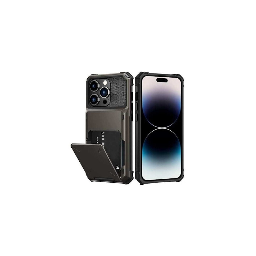 Compatible With Iphone 16 Pro Shockproof Case With Card Slot Void 9464372810406