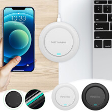 Ofertas del Cyber Monday 2024: Cargador inalámbrico Viflosae para smartphones, cargador inalámbrico de escritorio de 10 W, compatible con iOS y