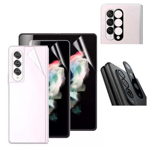 Compatibil cu Samsung Galaxy Z Fold3 - Protector de ecran inteligent cu hidrogel 4 în 1, transparent