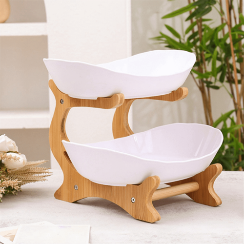Fruit Tray Racks Table Plates Dinnerware Kitchen Fruit Bowl Partitioned Candy Cake Trays Tableware Dishes B 2