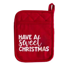 Kit de Assar Panelas com Suporte para Natal WUXIAB, Luvas de Forno Compatíveis com Utensílios de Cozinha, Presente Festivo Resistente ao Calor para