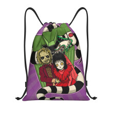Beetlejuice Klasická taška se stahovací šňůrkou, Skládací, Sportovní, Fitness, Taška se stahovací šňůrkou, Unisex, Plážová