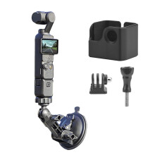 Portable Vehicles Suction Cup Mount Universal Action Cameras Adjustable Window Windshield Mount Holder 1/4 Screw Port