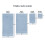 Mainstays Performance Solid Bath Sheet, 30" x 62", Blue Linen 6