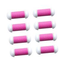 Electric Foot File Replacement Rollers Pink 10pcs Pedicure Callus Remover Refills for Smooth Feet