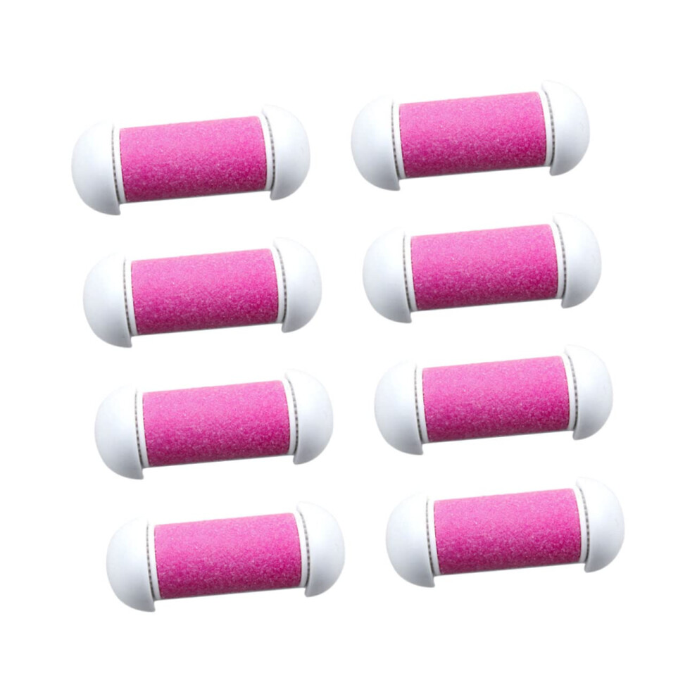 Pink Electric Foot File Replacement Rollers 10Pcs Pedicure Callus Remover Refills For Smooth Feet