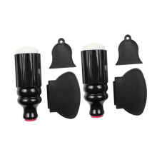 Nail Stamping Kit Double Head Silicone Stamper with Scraper Clear Transfer for DIY Nail Art