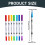Στυλό Yakbaofuo24Colors με πινέλο, λεπτή μύτη, μαρκαδόροι 5ml για σχέδιο, σκίτσο, 3