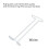 Under Cabinet Glasses Stoage Stemware Glass Rack Holder for Bar Kitchen Bakeware Set Kitchen Tools Set 5