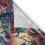 Ambesonne Outer Space Kitchen Curtains, Surreal Astronaut Moon, 55"x36", Multicolor Teal Red 3
